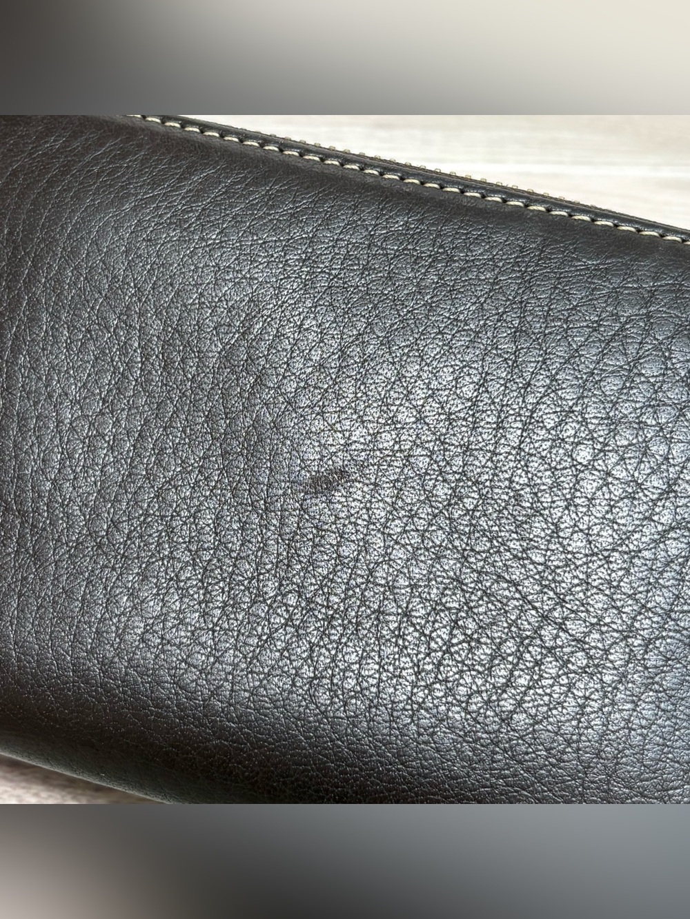 VTG Coach Chelsea Dark Brown Pebbled Leather Zip Around Wallet - Picture 11 of 11